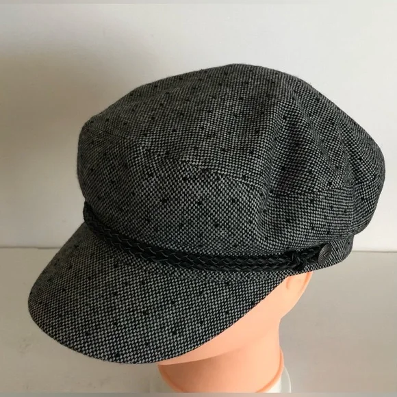 Brixton Gender Inclusive Fiddler Cap Grey M ?? New Brixton Fiddler Cap Unisex Slate/Navy S M hat military  main image 4